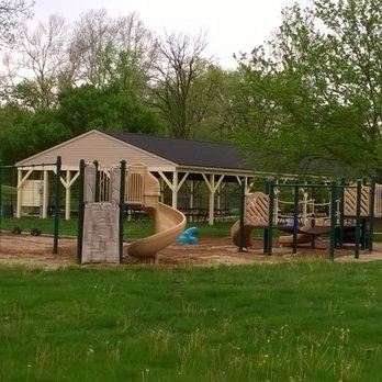 Shelter with playground