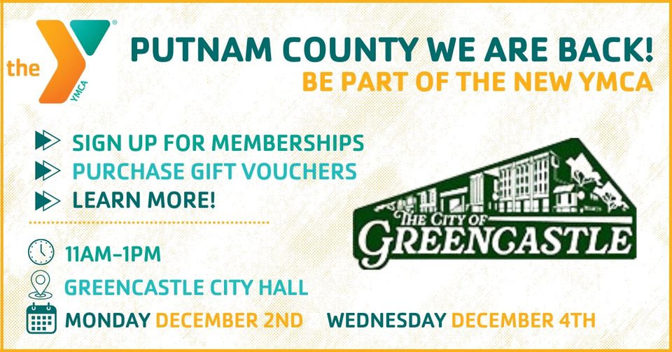 YMCA picture with details of the event happening 