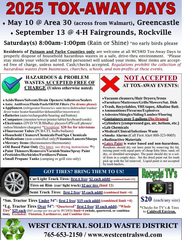 Tox Away Day Flyer for 2025