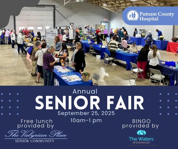 Flyer advertising a fair for Seniors on September 25th, for 10 am - 1 pm