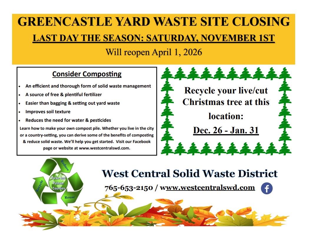 yard waste site flyer
