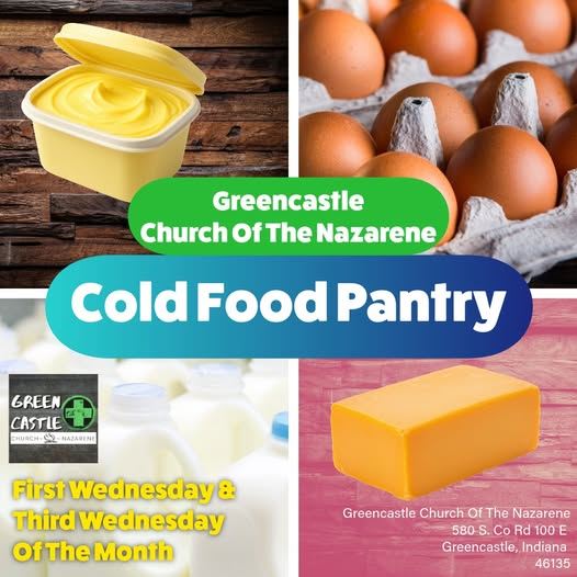 Picture of cold foods being offered at the pantry