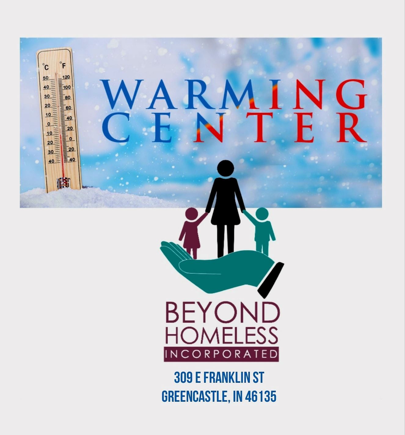 Beyond Homeless Warming Center Flyer