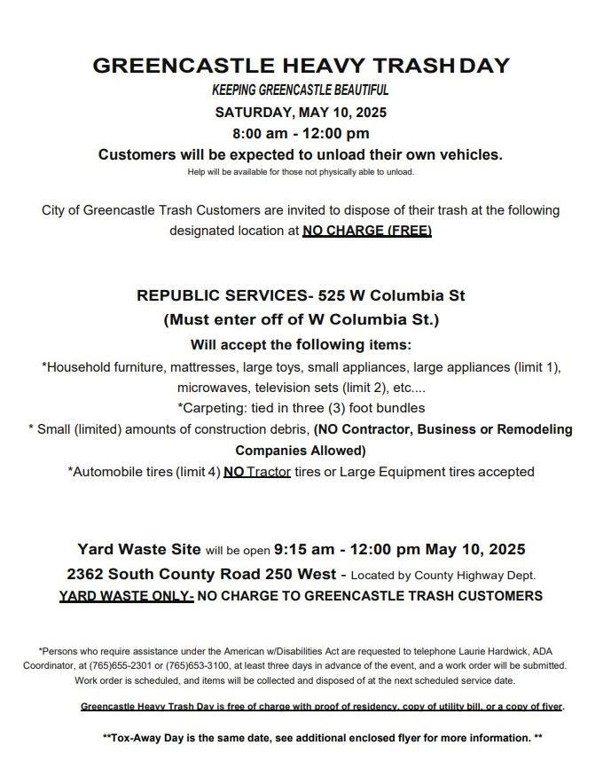 Heavy Trash Day Flyer